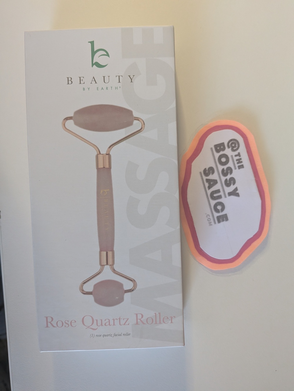 🌸 Beauty By Earth Rose Quartz Facial Roller NWT